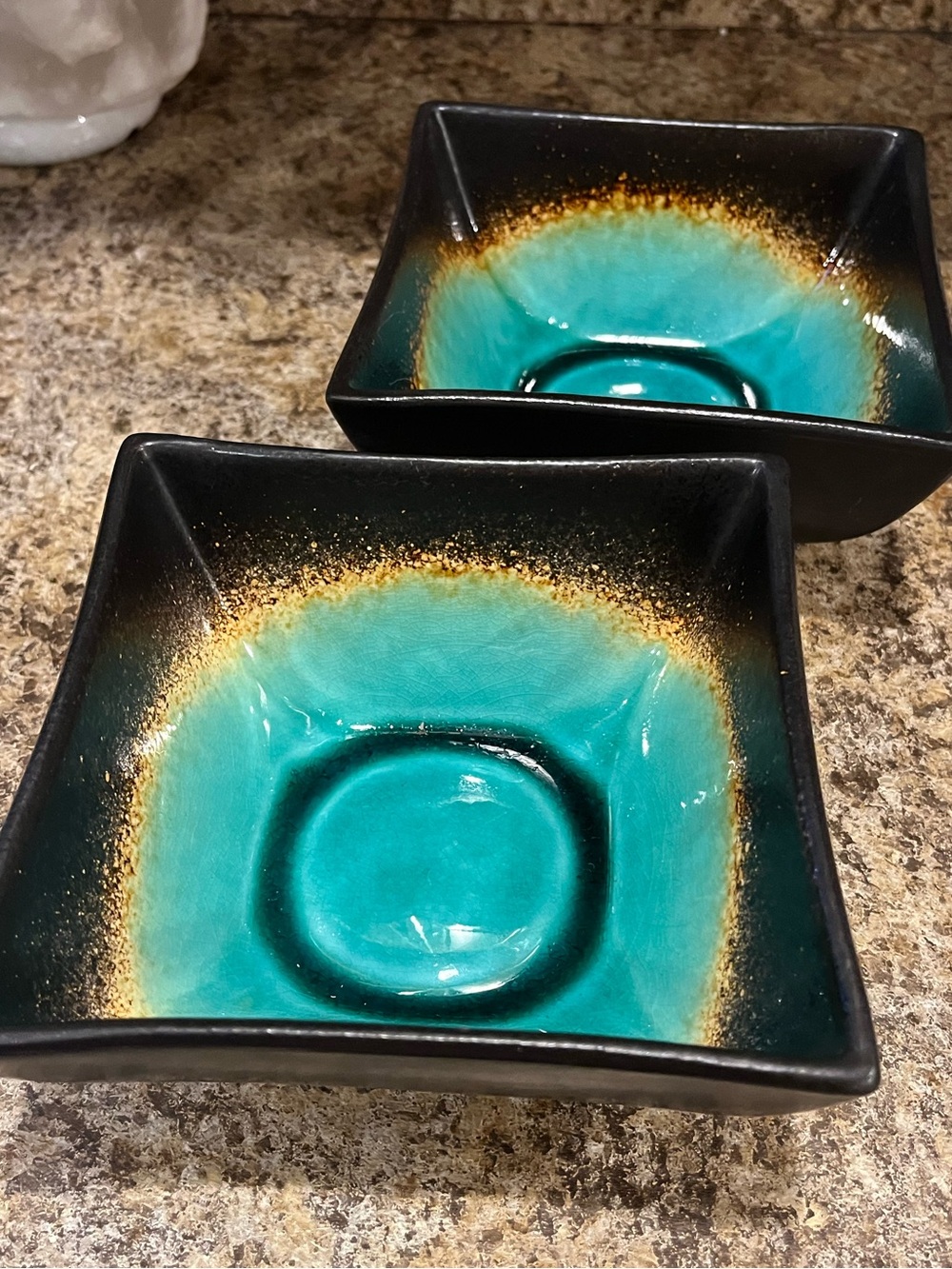 Jade Moon Square Bowls 5.5” x 5.5” Target Global Home Set of 2